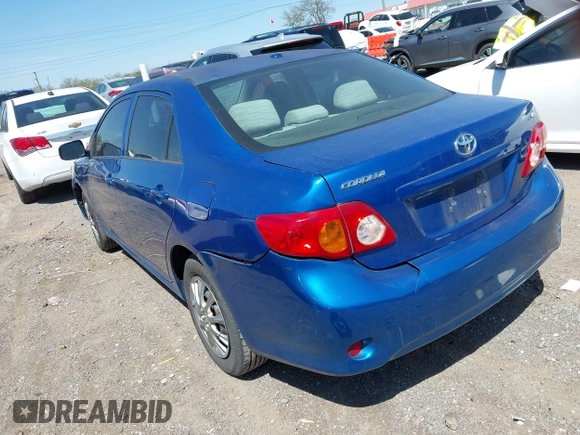 2009 Toyota Corolla with VIN 1NXBU40EX9Z065519, listed as a IAAI auction lot 42057981 with 201,480 mi miles. Bid and sale history available at carsss.com. Image 3.