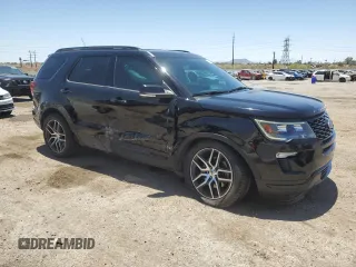 2018 Ford Explorer Sport с VIN 1FM5K8GT7JGB79558, выставлен на аукционе Copart как лот 60913215 с пробегом 136 168 миль миль и Списание • Salvage title. История ставок и продаж доступна на DreamBid. Изображение 4.