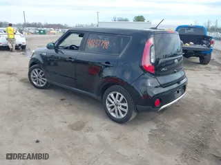 2017 Kia Soul + with VIN KNDJP3A55H7477277, listed as a IAAI auction lot 41837798 with 258,883 mi miles. Bid and sale history available at carsss.com. Image 3.