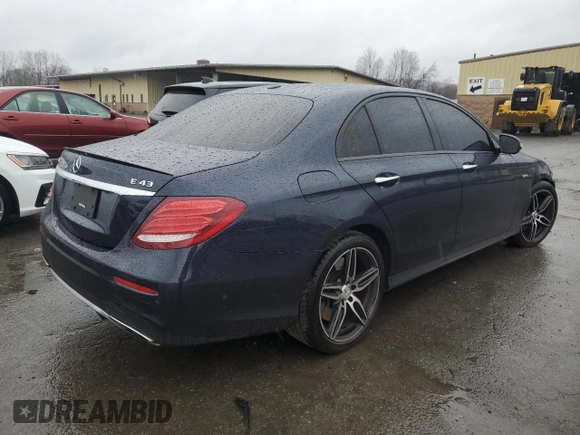 2017 Mercedes-Benz E-Class AMG E 43 with VIN WDDZF6EBXHA163981, listed as a Copart auction lot 80611534 with 85,528 mi miles and Salvage Title. Bid and sale history available at carsss.com. Image 3.