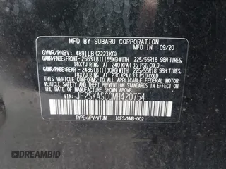 2021 Subaru Forester Limited with VIN JF2SKASC0MH420754, listed as a IAAI auction lot 42710166 with 41,062 mi miles and . Bid and sale history available at DreamBid. Image 9.