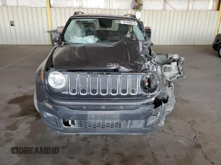 2017 Jeep Renegade Altitude with VIN ZACCJABB8HPG36797, listed as a Copart auction lot 57436575 with Not provided miles and Salvage title. Bid and sale history available at DreamBid. Image 5.