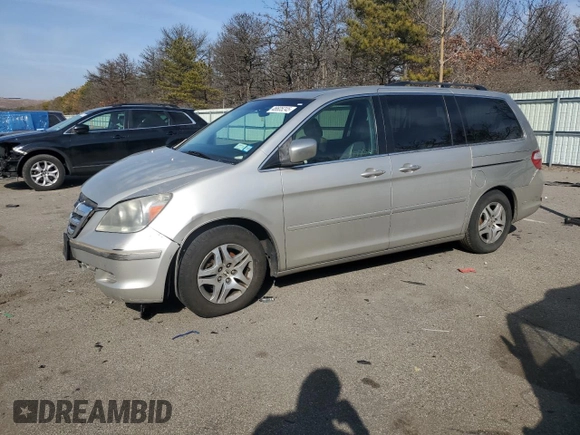 2006 Honda Odyssey EX-L with VIN 5FNRL38666B459794, listed as a Copart auction lot 46605245 with 106,623 mi miles and Salvage Title. Bid and sale history available at carsss.com. Image 1.
