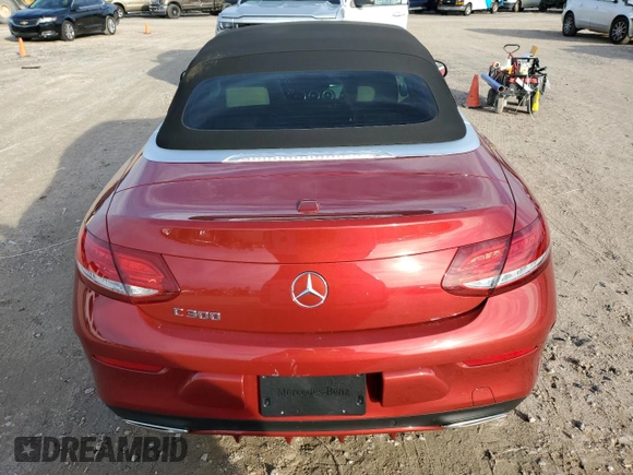 2017 Mercedes-Benz C 300 with VIN WDDWK4JB2HF430767, listed as a Copart auction lot 83460074 with Not Provided miles and Salvage Title. Bid and sale history available at DreamBid. Image 6.