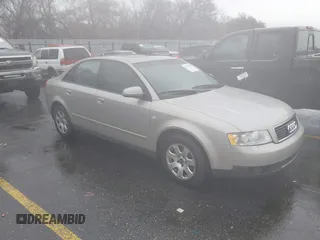 2002 Audi A4 1.8T with VIN WAULC68E22A123283, listed as a IAAI auction lot 41731385 with 185,639 mi miles. Bid and sale history available at carsss.com. Image 1.