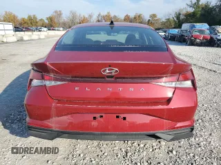 2023 Hyundai Elantra SEL with VIN KMHLM4AG9PU497844, listed as a Copart auction lot 53797834 with 13,488 mi miles and Salvage Title. Bid and sale history available at DreamBid. Image 6.