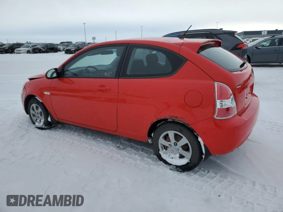2008 Hyundai Accent Man L with VIN KMHCN35C88U100673, listed as a Copart auction lot 41707495 with 190,844 mi miles and Salvage Title. Bid and sale history available at carsss.com. Image 2.