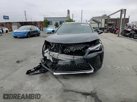 2021 Lexus UX 250h with VIN JTHX9JBH0M2045963, listed as a Copart auction lot 55474635 with 28,695 mi miles and Salvage title. Bid and sale history available at DreamBid. Image 14.