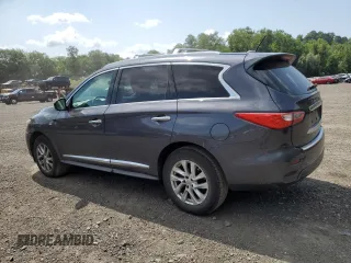 2014 Infiniti QX60 with VIN 5N1AL0MM8EC530162, listed as a Copart auction lot 64477165 with 106,642 mi miles and Salvage title. Bid and sale history available at DreamBid. Image 2.