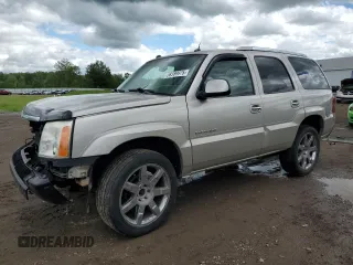 2005 Cadillac Escalade z VIN 1GYEK63N35R256222, wystawiony jako Copart lot #58389975 z przebiegiem 119 659 mil mil oraz Szkody całkowita. Historia ofert i sprzedaży dostępna na DreamBid. Obrazek 1.