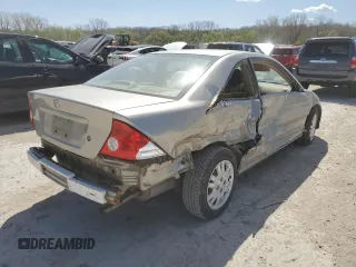 2005 Honda Civic LX with VIN 1HGEM225X5L052595, listed as a Copart auction lot 52519155 with Not Provided miles and Salvage Title. Bid and sale history available at DreamBid. Image 3.