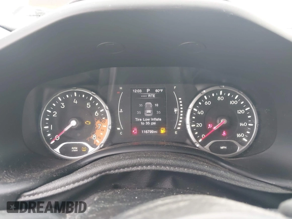 2015 Jeep Renegade Sport with VIN ZACCJBAT4FPB29201, listed as a IAAI auction lot 39193750 with 116,799 mi miles and . Bid and sale history available at DreamBid. Image 7.