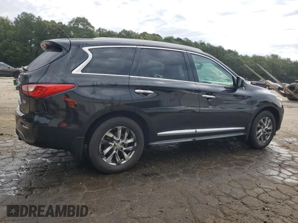 2013 Infiniti JX35 with VIN 5N1AL0MMXDC306745, listed as a Copart auction lot 74531614 with 132,460 mi miles and Salvage Title. Bid and sale history available at carsss.com. Image 3.
