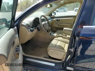 2007 Audi A4 2.0T with VIN WAUAF78E87A014760, listed as a Copart auction lot 76786144 with 121,312 mi miles and Salvage title. Bid and sale history available at DreamBid. Image 7.