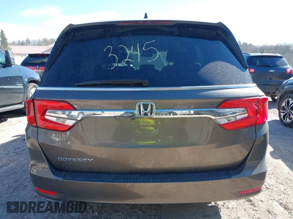 2019 Honda Odyssey EX with VIN 5FNRL6H57KB023443, listed as a IAAI auction lot 41813245 with 84,591 mi miles. Bid and sale history available at carsss.com. Image 16.