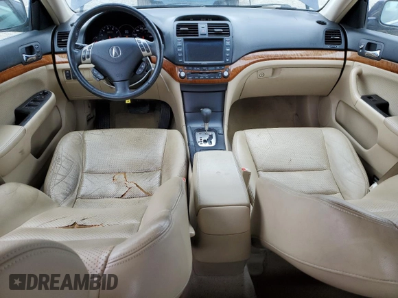 2008 Acura TSX Nav with VIN JH4CL96908C000040, listed as a Copart auction lot 59428855 with 113,682 mi miles and Salvage title. Bid and sale history available at DreamBid. Image 8.