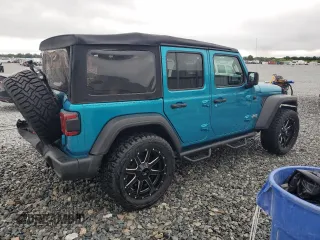 2020 Jeep Wrangler Unlimited Sport Altitude with VIN 1C4HJXDG7LW201640, listed as a Copart auction lot 52312435 with 40,311 mi miles and Salvage title. Bid and sale history available at DreamBid. Image 3.