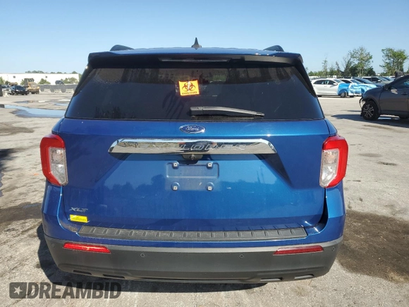 2021 Ford Explorer XLT with VIN 1FMSK7DH7MGA57087, listed as a Copart auction lot 52287815 with 51,541 mi miles and Non Repairable. Bid and sale history available at carsss.com. Image 6.