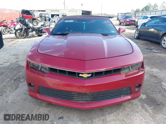 2015 Chevrolet Camaro LT with VIN 2G1FF3D37F9275788, listed as a IAAI auction lot 41109936 with 87,198 mi miles. Bid and sale history available at carsss.com. Image 6.
