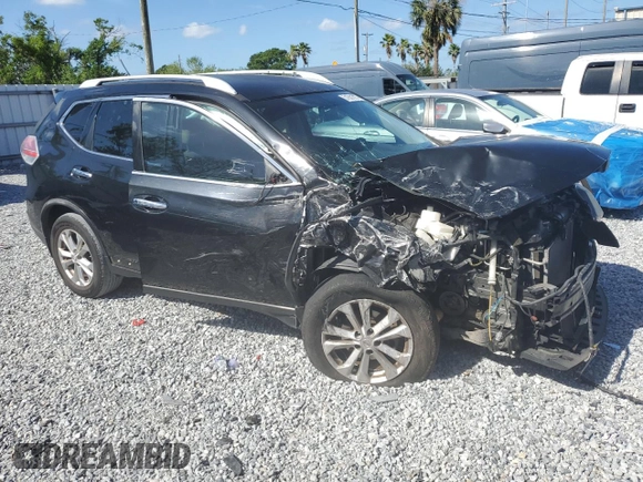 2016 Nissan Rogue SV with VIN KNMAT2MT7GP662915, listed as a Copart auction lot 51901305 with 169,129 mi miles and Salvage Title. Bid and sale history available at DreamBid. Image 4.