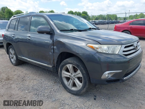 2013 Toyota Highlander Limited with VIN 5TDDK3EH7DS260071, listed as a IAAI auction lot 42526334 with 150,516 mi miles and . Bid and sale history available at DreamBid. Image 1.
