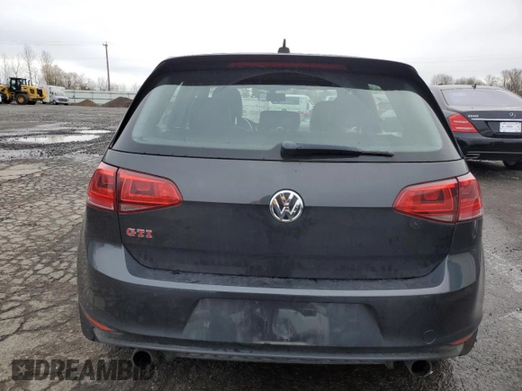 2017 Volkswagen Golf GTI S with VIN 3VW447AU5HM012375, listed as a Copart auction lot 48526375 with 53,277 mi miles and Salvage Title. Bid and sale history available at carsss.com. Image 6.