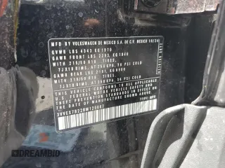 2024 Volkswagen Taos SE z VIN 3VVEX7B22RM129667, wystawiony jako Copart lot #55616565 z przebiegiem Nie podano mil oraz Nie do naprawy • Non repairable. Historia ofert i sprzedaży dostępna na DreamBid. Obrazek 13.