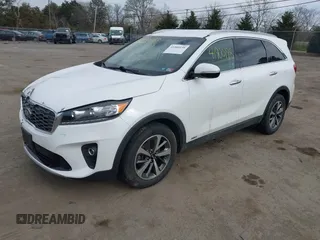 2019 Kia Sorento EX V6 with VIN 5XYPHDA51KG500108, listed as a IAAI auction lot 41900198 with 108,644 mi miles. Bid and sale history available at carsss.com. Image 2.