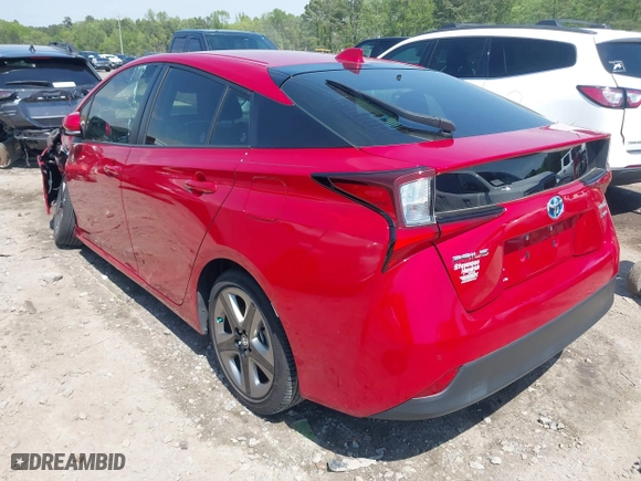 2021 Toyota Prius L Eco with VIN JTDKAMFU3M3138708, listed as a IAAI auction lot 42006401 with 38,876 mi miles. Bid and sale history available at carsss.com. Image 3.