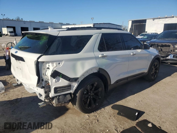 2023 Ford Explorer ST-Line with VIN 1FMSK7KH9PGB52354, listed as a Copart auction lot 84932644 with 14,308 mi miles and Salvage Title. Bid and sale history available at carsss.com. Image 3.