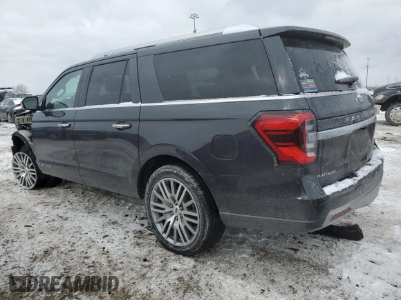 2023 Ford Expedition Max Platinum with VIN 1FMJK1M87PEA25684, listed as a Copart auction lot 42228045 with 9,861 mi miles and Clean title. Bid and sale history available at DreamBid. Image 2.