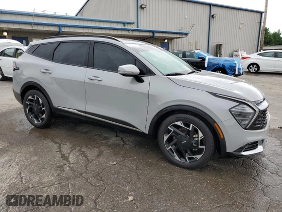 2024 Kia Sportage SX-Prestige with VIN 5XYK53DF6RG218980, listed as a Copart auction lot 57384635 with 13,452 mi miles and Salvage title. Bid and sale history available at DreamBid. Image 4.
