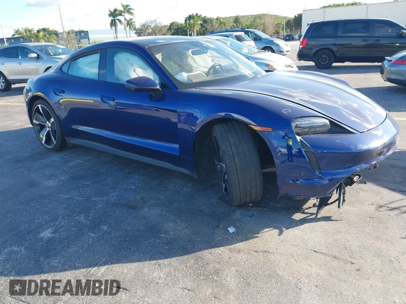 2022 Porsche Taycan with VIN WP0AA2Y17NSA14941, listed as a IAAI auction lot 41101582 with Not Provided miles and . Bid and sale history available at DreamBid. Image 1.