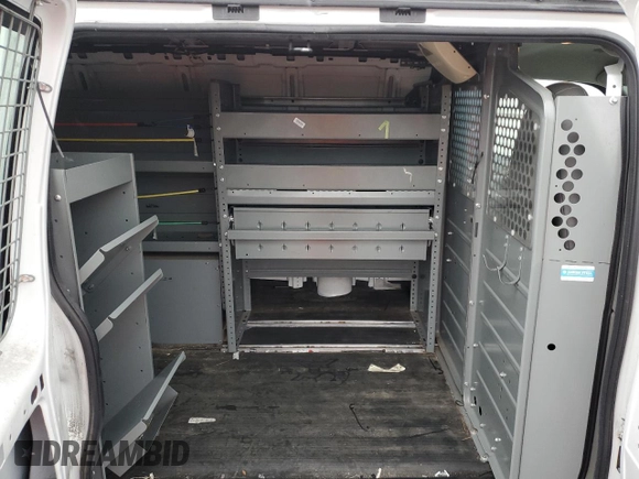 2014 Chevrolet Express Cargo Van with VIN 1GCWGFCB0E1133140, listed as a Copart auction lot 45433475 with 63,580 mi miles and Clean Title. Bid and sale history available at carsss.com. Image 10.
