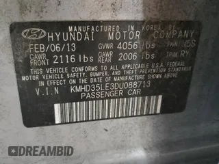 2013 Hyundai Elantra GT with VIN KMHD35LE3DU088713, listed as a Copart auction lot 72042124 with 116,324 mi miles and Salvage Title. Bid and sale history available at carsss.com. Image 12.