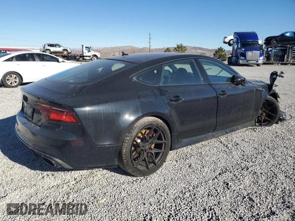 2017 Audi RS 7 Prestige z VIN WUAWAAFC1HN903273, wystawiony jako Copart lot #88136355 z przebiegiem 61 447 mil mil oraz Szkoda całkowita • Salvage title. Historia ofert i sprzedaży dostępna na DreamBid. Obrazek 3.