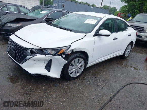 2024 Nissan Sentra S with VIN 3N1AB8BV0RY309026, listed as a IAAI auction lot 42232473 with 7,477 mi miles and . Bid and sale history available at DreamBid. Image 2.