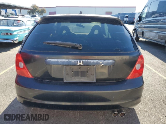 2003 Honda Civic Si with VIN SHHEP33583U400290, listed as a Copart auction lot 42813575 with 84,072 mi miles and Clean Title. Bid and sale history available at DreamBid. Image 6.