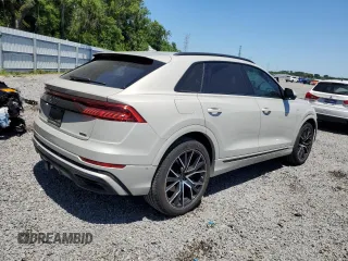 2022 Audi Q8 Prestige with VIN WA1FVBF1XND005269, listed as a Copart auction lot 50474954 with 21,283 mi miles. Bid and sale history available at carsss.com. Image 3.