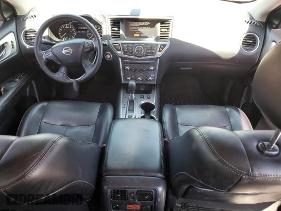 2019 Nissan Pathfinder Platinum with VIN 5N1DR2MM2KC637341, listed as a Copart auction lot 55355925 with 82,808 mi miles and Salvage title. Bid and sale history available at DreamBid. Image 8.