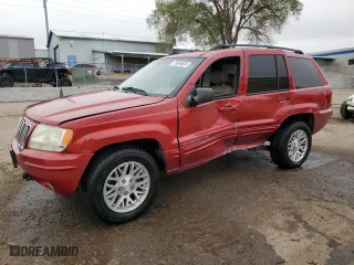 2003 Jeep Grand Cherokee Limited with VIN 1J4GW58N63C598392, listed as a Copart auction lot 79246834 with 163,072 mi miles and Salvage Title. Bid and sale history available at carsss.com. Image 1.
