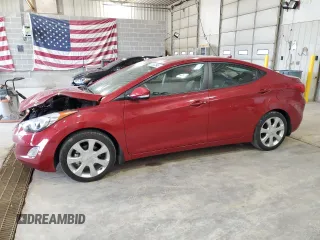 2013 Hyundai Elantra GLS with VIN KMHDH4AE2DU594175, listed as a Copart auction lot 58532845 with 37,699 mi miles and Clean title. Bid and sale history available at DreamBid. Image 1.