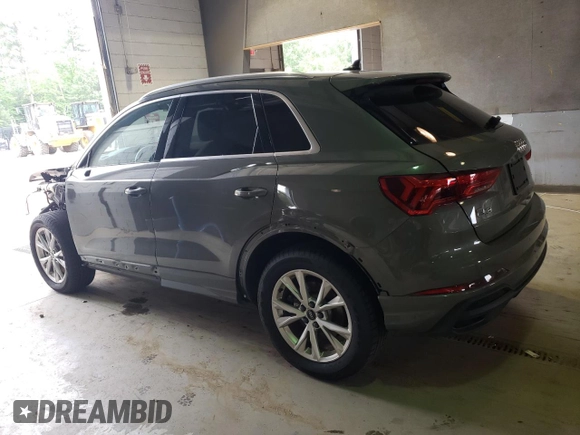 2023 Audi Q3 S line Premium Plus with VIN WA1EECF38P1138944, listed as a Copart auction lot 55373844 with 8,524 mi miles and Salvage title. Bid and sale history available at DreamBid. Image 2.