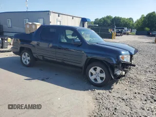 2012 Honda Ridgeline RTL with VIN 5FPYK1F54CB452813, listed as a Copart auction lot 62020825 with 79,176 mi miles and Salvage title. Bid and sale history available at DreamBid. Image 4.