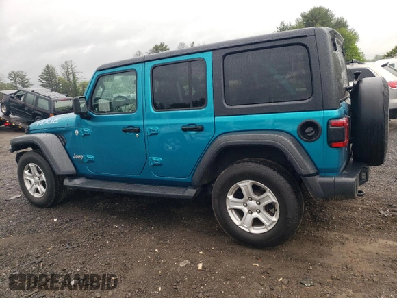 2020 Jeep Wrangler Unlimited Sport S z VIN 1C4HJXDG8LW163366, wystawiony jako Copart lot #57572465 z przebiegiem 57 672 mil mil oraz Szkoda całkowita • Salvage title. Historia ofert i sprzedaży dostępna na DreamBid. Obrazek 2.