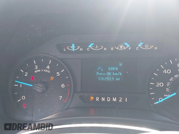 2017 Ford F-150 XL with VIN 1FTMF1EF5HKC92070, listed as a IAAI auction lot 42320139 with 126,293 mi miles and . Bid and sale history available at DreamBid. Image 7.