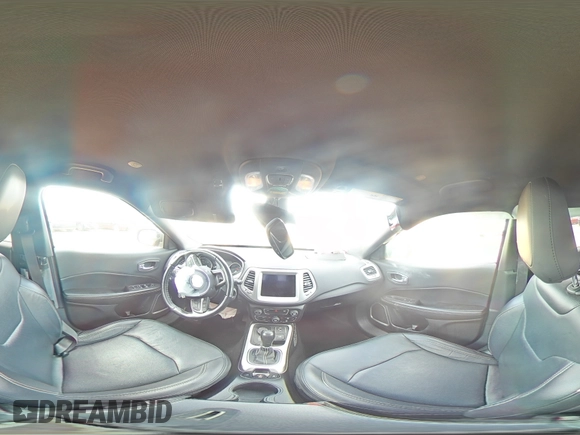2021 Jeep Compass 80th Anniversary with VIN 3C4NJDEB5MT570640, listed as a Copart auction lot 55100885 with 47,232 mi miles and Salvage title. Bid and sale history available at DreamBid. Image 16.
