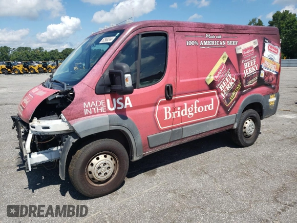 2016 Ram ProMaster Cargo with VIN 3C6TRVNG0GE127183, listed as a Copart auction lot 62960244 with 240,392 mi miles and Salvage Title. Bid and sale history available at DreamBid. Image 1.