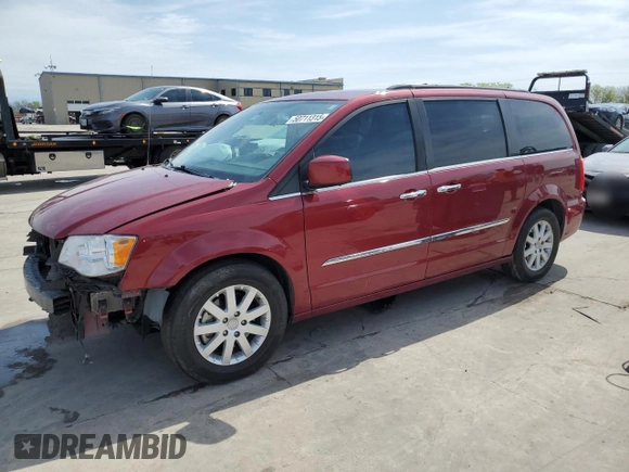2015 Chrysler Town & Country Touring with VIN 2C4RC1BG3FR752854, listed as a Copart auction lot 50711315 with 156,156 mi miles and Salvage Title. Bid and sale history available at carsss.com. Image 1.