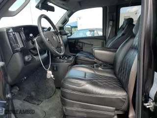 2021 GMC Savana Cargo Van with VIN 1GTW7AF7XM1288092, listed as a Copart auction lot 39192523 with 7,265 mi miles. Bid and sale history available at carsss.com. Image 7.